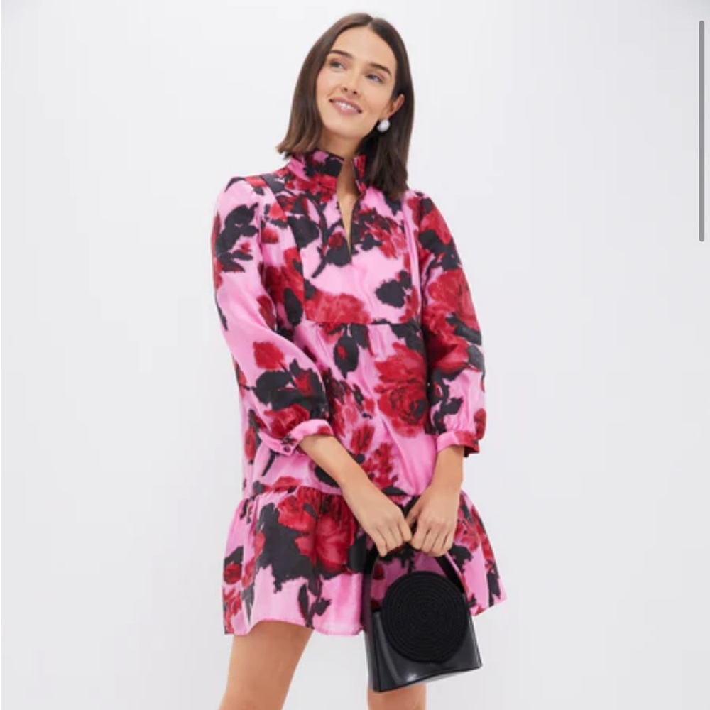 NWT Tuckernuck Cerise Blossom Jacquard Palmerston Dress